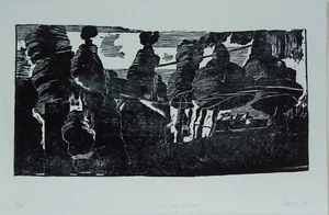 Stefan Knechtel / xilografía / 60 ejemplares / firmado a mano / de 2005 MEG - Imagen 1 de 1