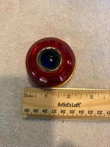 Blue Dot Tail Light Lens for 1941 Plymouth? OD 2-1/4" Diam - Picture 1 of 2