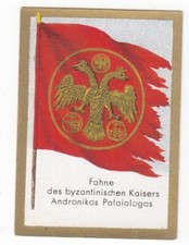 Byzantine Empire: 1932 Historic Flag Card ANDRONIKOS PALAIOLOGOS Greece