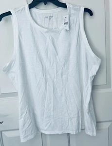 Lane Bryant Womens Plus Size 22/24 Sleeveless Tank Top - NWT White - Picture 1 of 4
