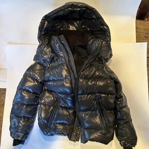 MSRP $350 SAM. New York Jet Black Glacier Hooded Down Puffer Jacket Boys Size 6 - Picture 1 of 22