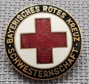 WW2 German enamelled DRK BADGE Rare - Picture 1 of 7