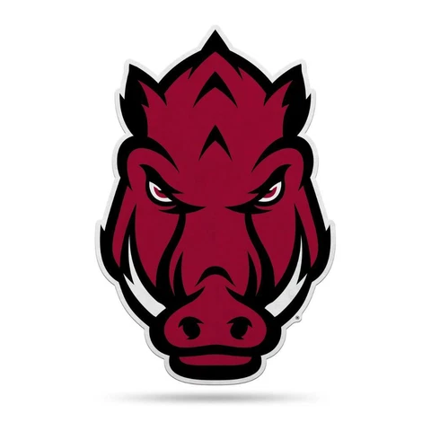 Arkansas Razorbacks 18"x18" Mascot Felt Pennant [NEW] NCAA Sign Banner Wall Cave Cover