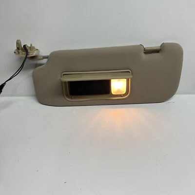 2008-2010 Saturn Vue Left Driver Side Tan Lighted Sun Visor OEM - Image 1 of 4