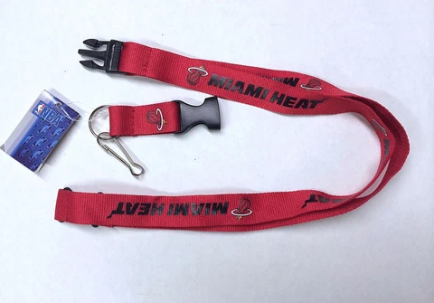 MIAMI HEAT Breakaway Lanyard W/Keychain Clip Officially Licensed Cover