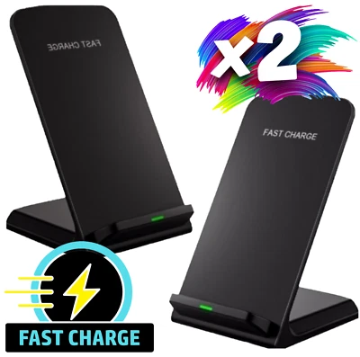 Griffin 2 Pack Wireless Fast Charger Stand Dock for Apple iPhone 15 14 13 12 11 - Image 1 of 4