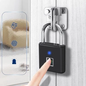 Anti-Theft Smart Fingerprint Padlock Portable Smart Padlock Digital Lock - Photo 1/9