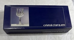 Cristal d' Arques Longchamp 6cl 24% Lead Crystal Cordial Stemglass 4.5" Set of 6 - Picture 1 of 4