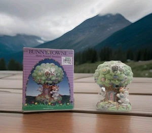 Vintage Osterdorf Baumhaus Gebäude Bunny Towne Bunny Keramik handbemalt - Bild 1 von 16