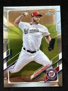 ⭐🦄 2021 Topps Chrome - Stephen Strasburg #176 🆓📦 - Picture 1 of 2
