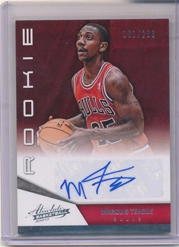 2012/13 PANINI ABSOLUTE MARQUIS TEAGUE AUTOGRAPH 191/299 - Image 1 of 1
