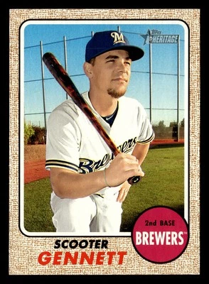Scooter Gennett 2017 Topps Heritage #262 Milwaukee Brewers BASEBALL *117 - Image 1 of 2