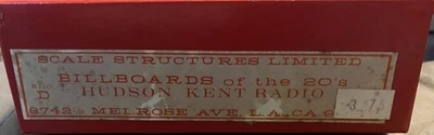 Scale Structures Ltd. HO - Billboards of the 20's - K110-A - CLST - Image 1 of 3