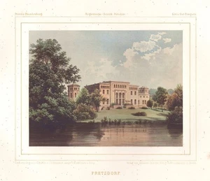 Gutshaus Fretzdorf Wittstock/Dosse Ostprignitz-Ruppin litografía Duncker 1860 - Imagen 1 de 1