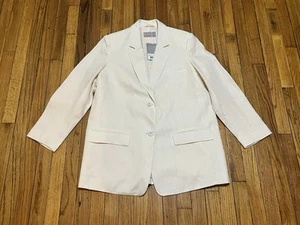 Everlane The Linen Oversized Two Button Blazer Jacket Women's Size 14 NWT - Picture 1 of 13