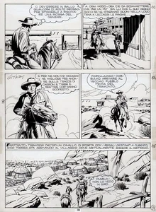 GIOVANNI TICCI - Tavola originale Tex n. 189  "La mesa degli scheletri " p. 39 - Picture 1 of 1