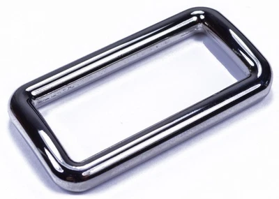 Solid Metal Square Rings – Stainless Steel for Paracord - Size: XLarge - 20 Pack - Image 1 of 4