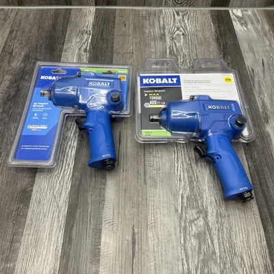 Lote de 2 herramientas de cobalto llave de impacto de aire par máximo 400 pies-lbs 1/2 pulgada de accionamiento Foto 1 de 2