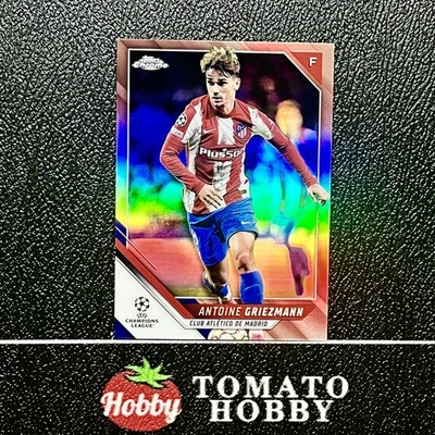 TOPPS CHROME UEFA 2021-22 ANTOINE GRIEZMANN /125 ROSE GOLD REFRACTOR ATM - Image 1 of 2