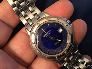 Raymond Weil Geneve Tango Cuarzo 5560 36mm Esfera Azul Acero Inoxidable Nueva Batry - Imagen 1 de 11