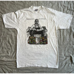 Vintage 90s Oneita Reversible Fishing Tee - Test Print  - Bild 1 von 7