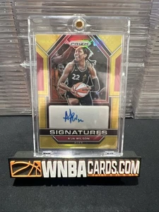 2023 Panini Prizm WNBA A’ja Wilson Signatures Gold /10 Auto MVP Aces - Picture 1 of 2