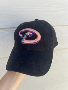 Arizona Diamondbacks Black Strapback Vintage 90’s Low Profile - Picture 1 of 7