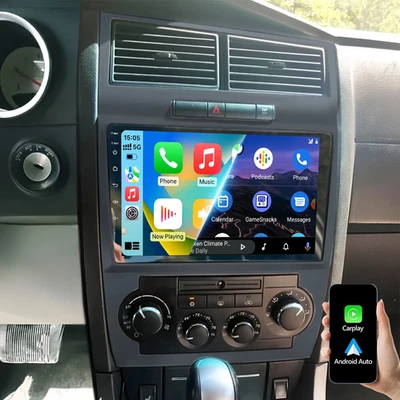 Radio estéreo GPS Android 15 64G para Dodge Charger Magnum Carplay 2005-2007 Foto 1 de 4