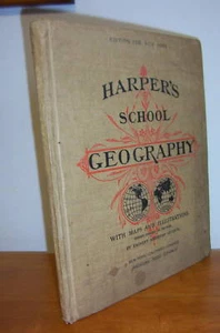 1896 Harper's School GEOGRAPHY New York Edition, Maps - Picture 1 of 2