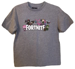 Camiseta Fortnite Youth Boy L Grande Gris Grupo Videojuego Gráfico Suavemente Usada - Imagen 1 de 4
