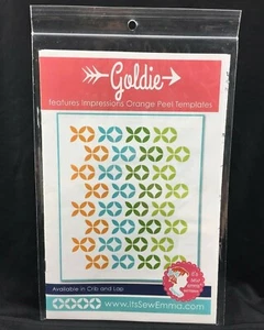 Goldie Features Impressions Orange Peel Templates Quilt Pattern by It's Sew Emma - Picture 1 of 2