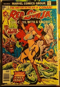 Red Sonja (January 1977 1st Marvel Series) #1 FN/VF 7.0 First Issue - Picture 1 of 8