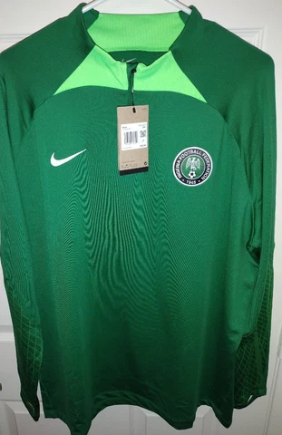 NIKE NIGERIA STRIKE DRI-FIT KNIT SIZE XXL SOCCER DRILL TOP $85 RETAIL DH6458-302 Cover