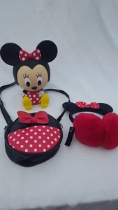 Lot Of Baby Minnie Bank, Girls Purse, and Minky Earmuffs - Picture 1 of 12