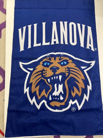 College Pride !! Villanova Flag 27.5 x 43.5. Never Used !! Outdoor  Indoor Nova Cover