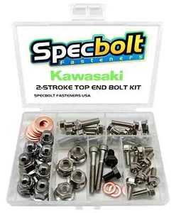 Kawasaki KX125 Top End Engine Bolt Kit KX 125 (Nickel) - Picture 1 of 3