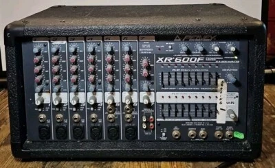 Peavey XR 600F Stereo Powered Mixer - Black Powers On! - Image 1 of 4