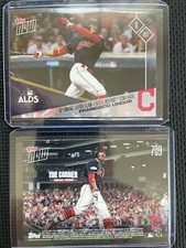2017 TOPPS NOW #709 FRANCISCO LINDOR CLEVELAND INDIANS ALDS Print Run 644