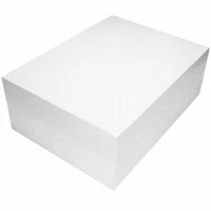 Oblong White Rectangle Cake Boxes for Birthday, Wedding Cakes - RANGE OF SIZES - Picture 1 of 1