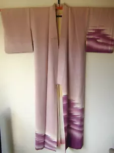 Kimono Houmongi vintage japonés - Imagen 1 de 10