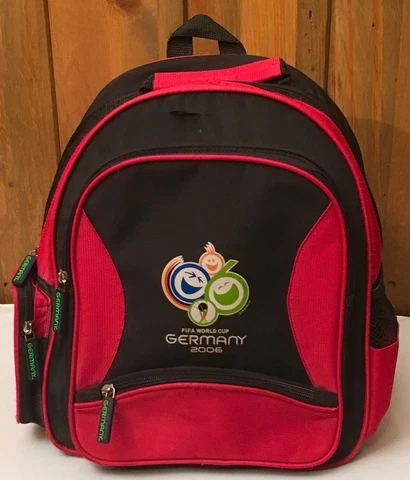 Backpack FIFA World Cup 2006 Hosted by Germany Soccer / Football Red Souvenir C7 Cover