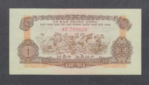 Vietnam South 1 Dong Banknotes P-R4 ND 1963  Gem UNC - Picture 1 of 2