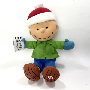 Peluche Hallmark Peanuts Talking Charlie Brown 2010 eligiendo el regalo perfecto 12"" - Imagen 1 de 8