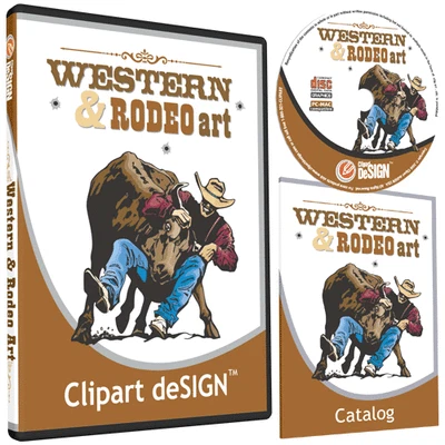 CLIPART DESIGN USA COWBOY RODEO HORSE CLIPART-VINYL CUTTER PLOTTER IMAGES-EPS VECTOR CLIP ART CD