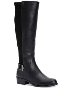 Alfani Step 'N Flex Women's Black Kallumm Mid Calf Boots US 5 EU 35 - Picture 1 of 9