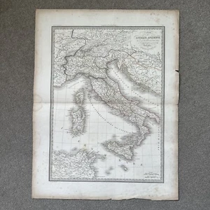Pierre Lapie Italy Old Map Antique Large Original 1842 Atlas universe geographie - Bild 1 von 14