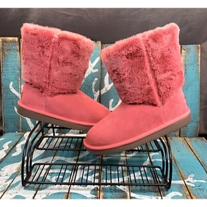 NEW Koolaburra by UGG Youth Aubrei Short Cold-Weather Booties Fuchsia Sz 3Y/W4.5 - Picture 1 of 9