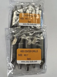 10 Stück #7 Zentrierbohrer M2 HSS 1/4x5/8x3-1/4" #530-700 - Bild 1 von 3