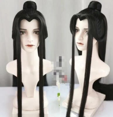 Chinese Ancient Style Men Costume Hanfu Cos Wig Headgear Wig Hairpieces Styling - Image 1 of 4