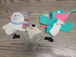Vintage Disney 90er Pocahontas Meeko, Percy und Flit Handpuppen Mattel - Bild 1 von 8